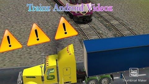 Trainz Android Videoz - Almost Hit! (MBTA Commuter Train Almost Hits Beer Truck)