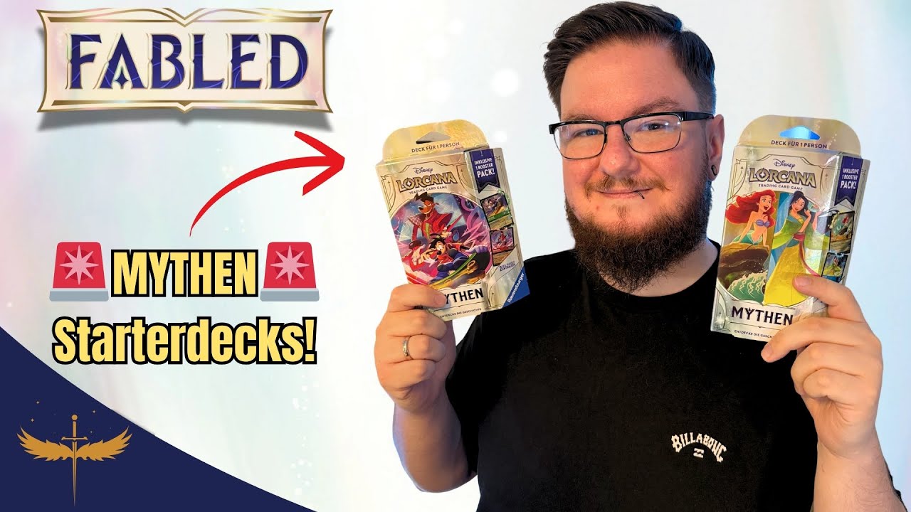 Disney Lorcana Mythen (Fabled) Starterdecks Opening!