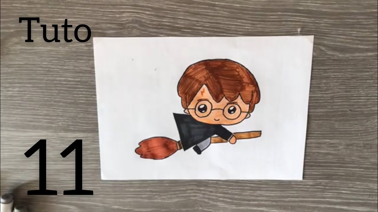 Tuto Harry Potter sur son balai kawaï