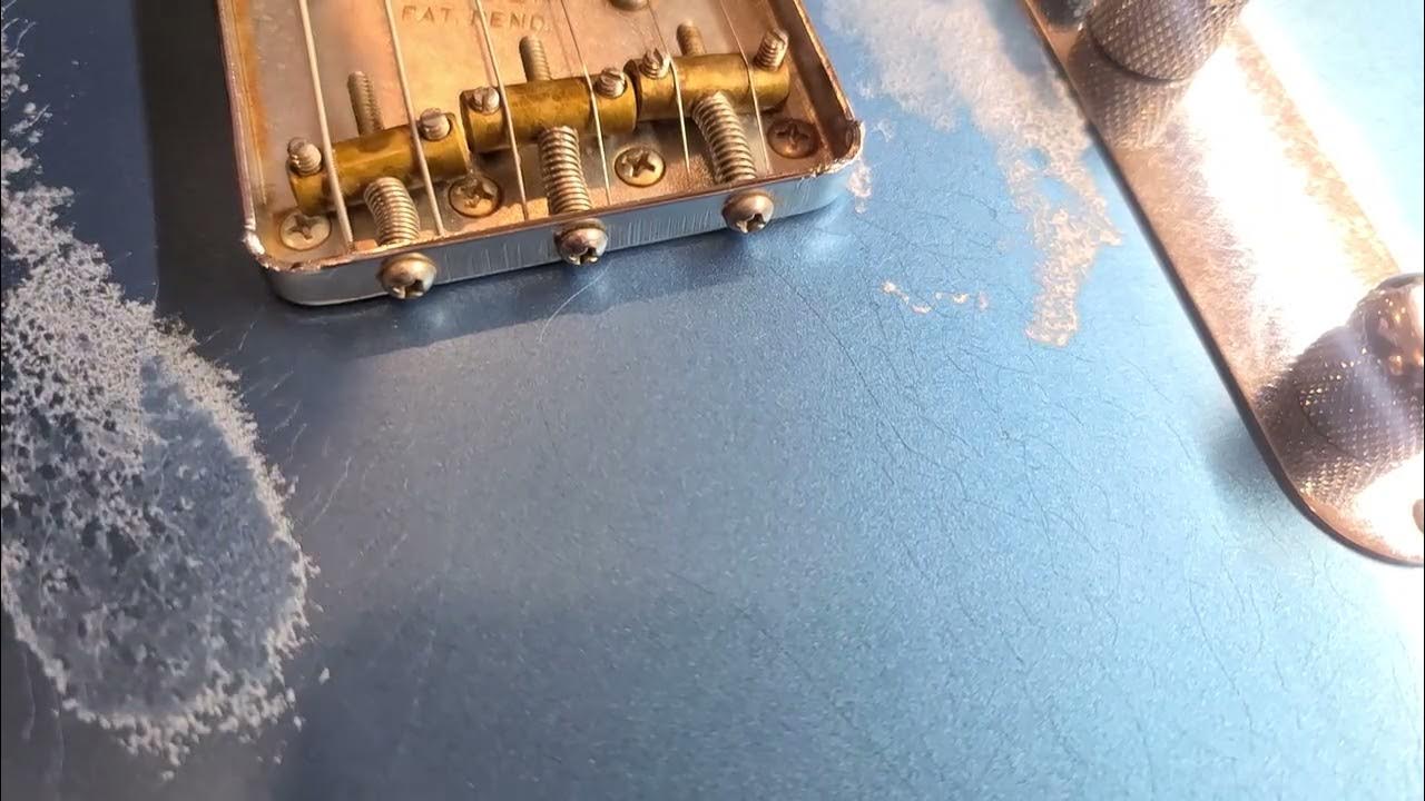 Finish checking on nitrocellulose lacquer Fender Telecaster YouTube