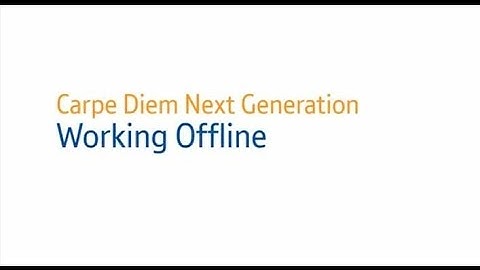 Carpe Diem Next Generation timekeeping  - Working Offline