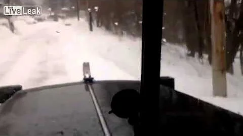 Lowell, Massachusetts - Snowplow Driver Buries Car...