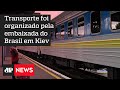 Trem com brasileiros parte para fronteira com a Romênia
