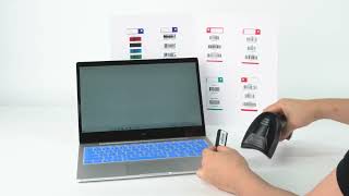 Barcode Scanner Wireless 2D Barcode Reader TH22