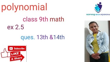 class 9th math chapter 2nd exercise 2.5 question 13th & 14th