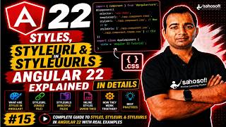 Full styles, styleUrl & styleUrls in Angular 22 Explained in Details (2026) | Angular 22 Complete course Guide