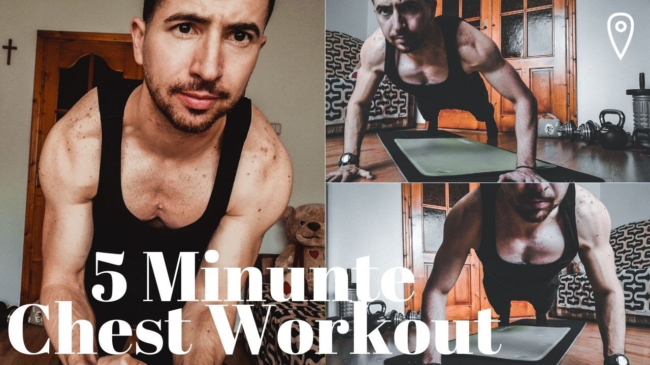 5 MINUTE CHEST WORKOUT(NO EQUIPMENT) HOW TO WORK YOUR CHEST IN 5 MIN