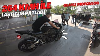 267 KM/H ile LASTİĞİM PATLADI ! | Dünyanın En C*NABET Motovlogger&#39;ı | OLAYLI MOTOVLOG