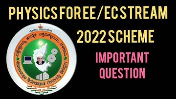 Applied physics for EEE vtu important questions|1st year| BPHYE102/202 #vtu #engineering #study