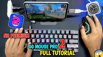 how to GG mouse pro 2 full setup keyboard and mouse in mobile for free fire 😱