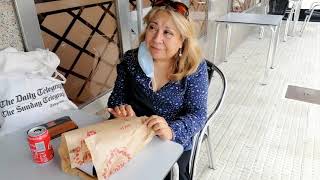 * Buscando la playa en Arteixo, España.