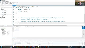 Databases - MySQL Demo Exercises - Subqueries - Fall 2024