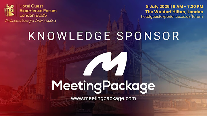 Sponsor of London’s 2nd Hotel Guest Experience Forum | 8th July 2025 | The Waldorf Hilton, London