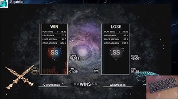 Wumbo vs GenDragFan - Tetris Effect Zone Battle Expert Gameplay