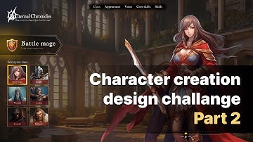 Timelapse design - Game character selector UI - Part 2
