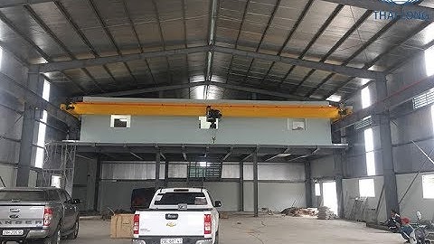 Cầu trục 5 tấn khẩu độ 18m tại công ty Đông Ba