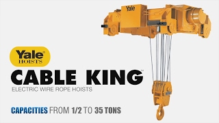 Yale Cable King Wire Rope Hoist by Tri-State Overhead Crane 1,232 views 7 years ago 1 minute, 11 seconds