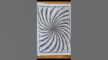 #How to draw floral pattern#art #zentangle #doodle #drawing #easyart #illusion #abstract