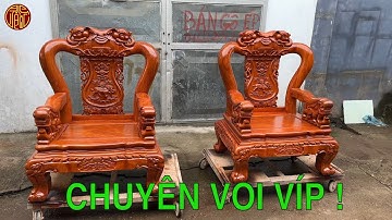 Bộ minh quốc voi chiến tay 12 gỗ hương đá trả khách Hà Nội | Đồ Gỗ Bảo Lộc