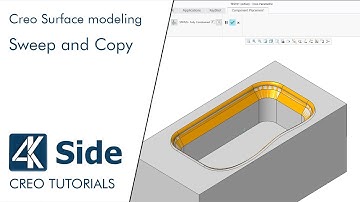 Surface modeling - Sweep feature and Copy geometry | Creo Tutorial