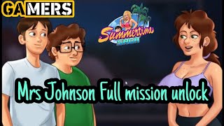 Mrs Johnson Full mission unlock |Summer time saga | New version