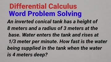Differential Calculus Word Problem Solving(short) @KasyannoEZMath