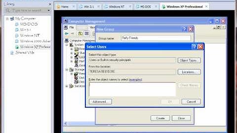 Create Groups in Windows XP