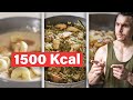 Une journe complte  1500 kcal idal pour la perte de poids