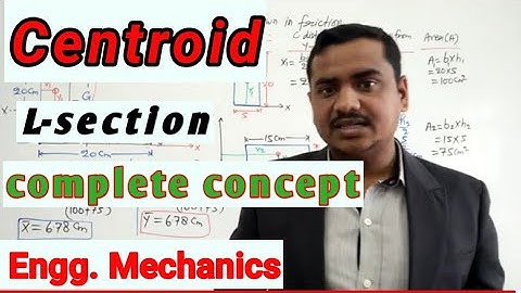 Centroid of lamina (L-section) 02|| Engineering Mechanics|| Sumit Dwivedi||