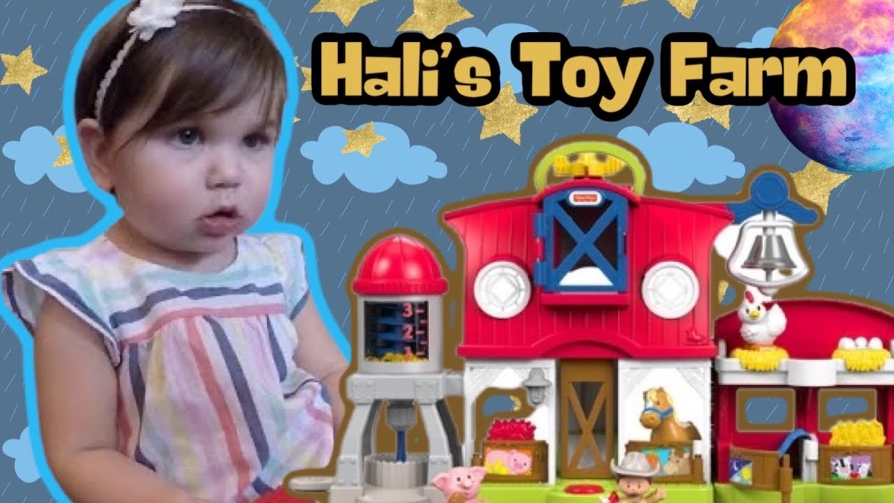 Playing with Fisher Price Little People Caring For Animals Farm