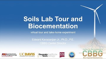 Learn from Nature! Soils Lab Tour and Biocementation