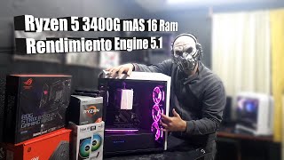 Ryzen 5 3400G | 16 GB RAM | Rendimiento Test Fortnite  UNREAL ENGINE 5.1| Chapter 4 Season 1|