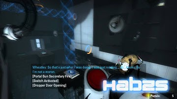 Portal 2 ; Funnel catch speed run ( 30.35 Seconds )