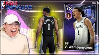 BEST LUCK EVER MULTIPLE WEMBY PULLS!! NBA INFINITE VICTOR WEMBANYAMA PACK OPENING!!