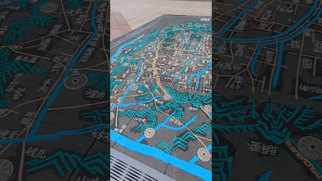 A map of Seoul Korea. At the Seoul Museum of History.