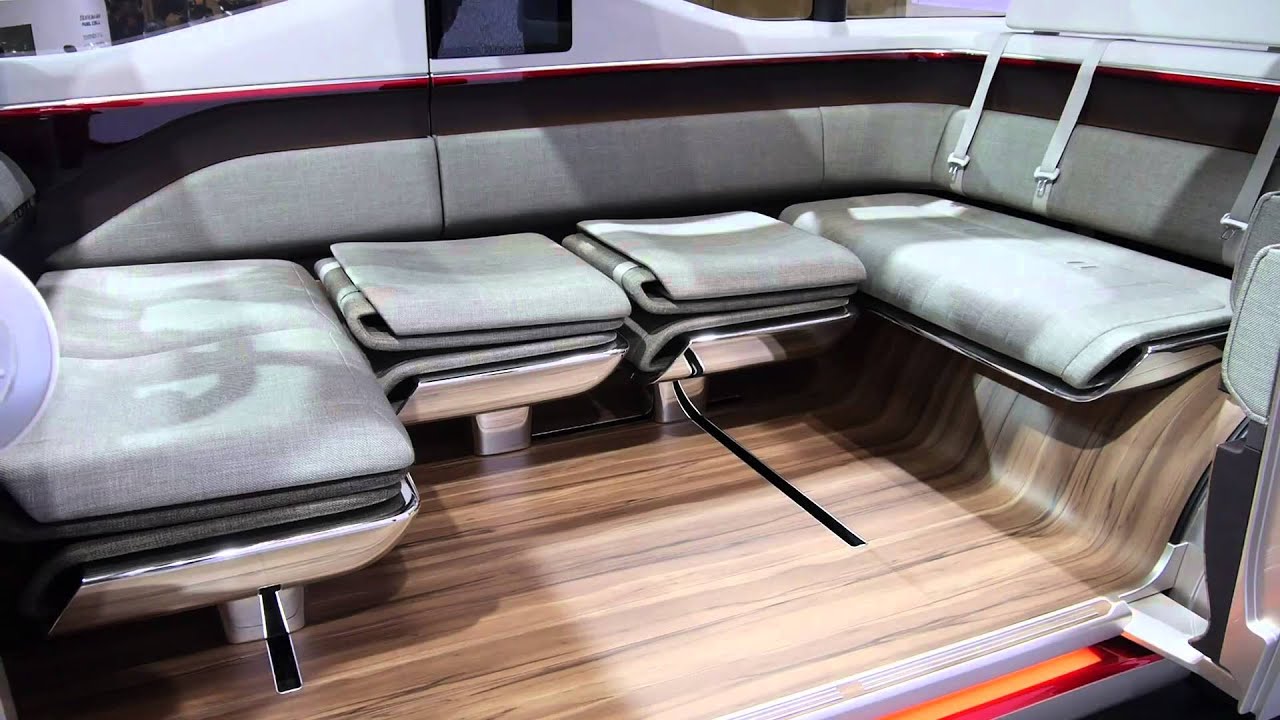 スズキのコンセプトカー エアトライサー のシートが動いてソファーモードに切り替わる様子 Youtube