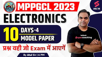 MPPGCL Electronics Classes 2023 | 10 Days 10 Model Paper-4 | MPPGCL Recruitment 2023 | By Atul Sir