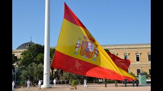 Izado solemne de la bandera nacional con motivo del 42º aniversario del Tribunal Constitucional