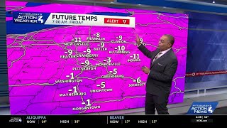 January 29 Forecast: Record lows Friday and Saturday for Pittsburgh