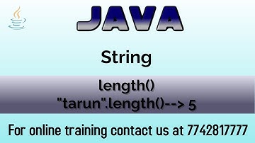 how to find length of string in java in hindi | length() in java