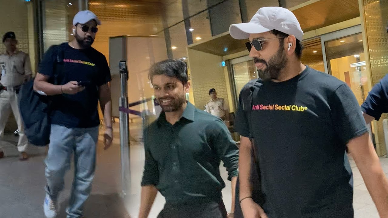 Rohit Sharma return from Australia, Spotted at Mumbai Airport