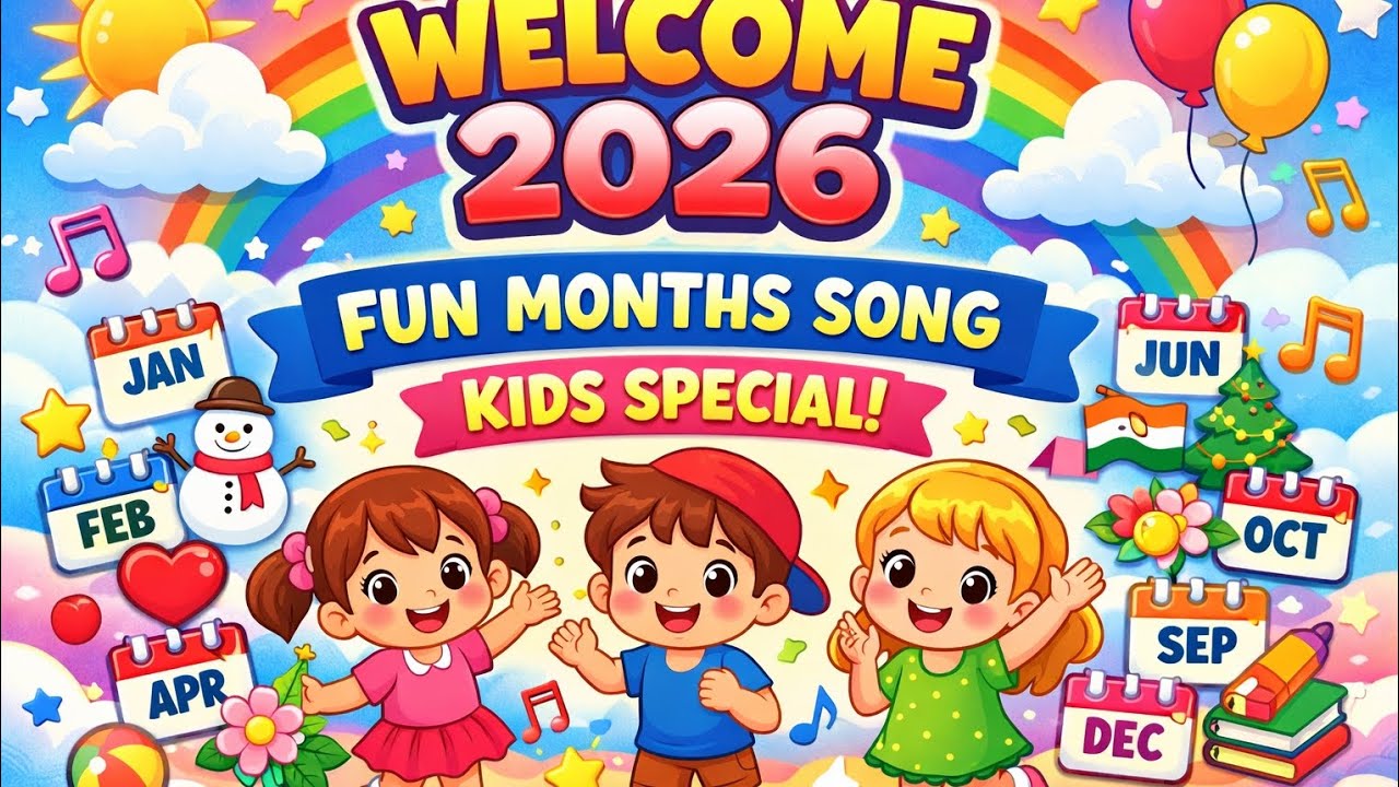 ✨ Welcome 2026 | Months & Special Days Song 🎶 | Kids Rhymes Telugu 🇮🇳