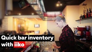 Quick bar inventory with iiko