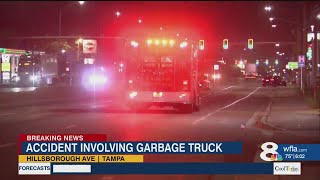 Garbage truck strikes pedestrian in Tampa Guide