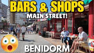 Benidorm: Popular Bars, Shops, Hotels & More! 😲🍺┃Main Street Walking Tour
