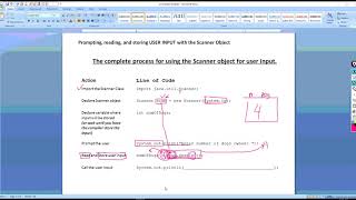 The Scanner Class and User Input Part 2