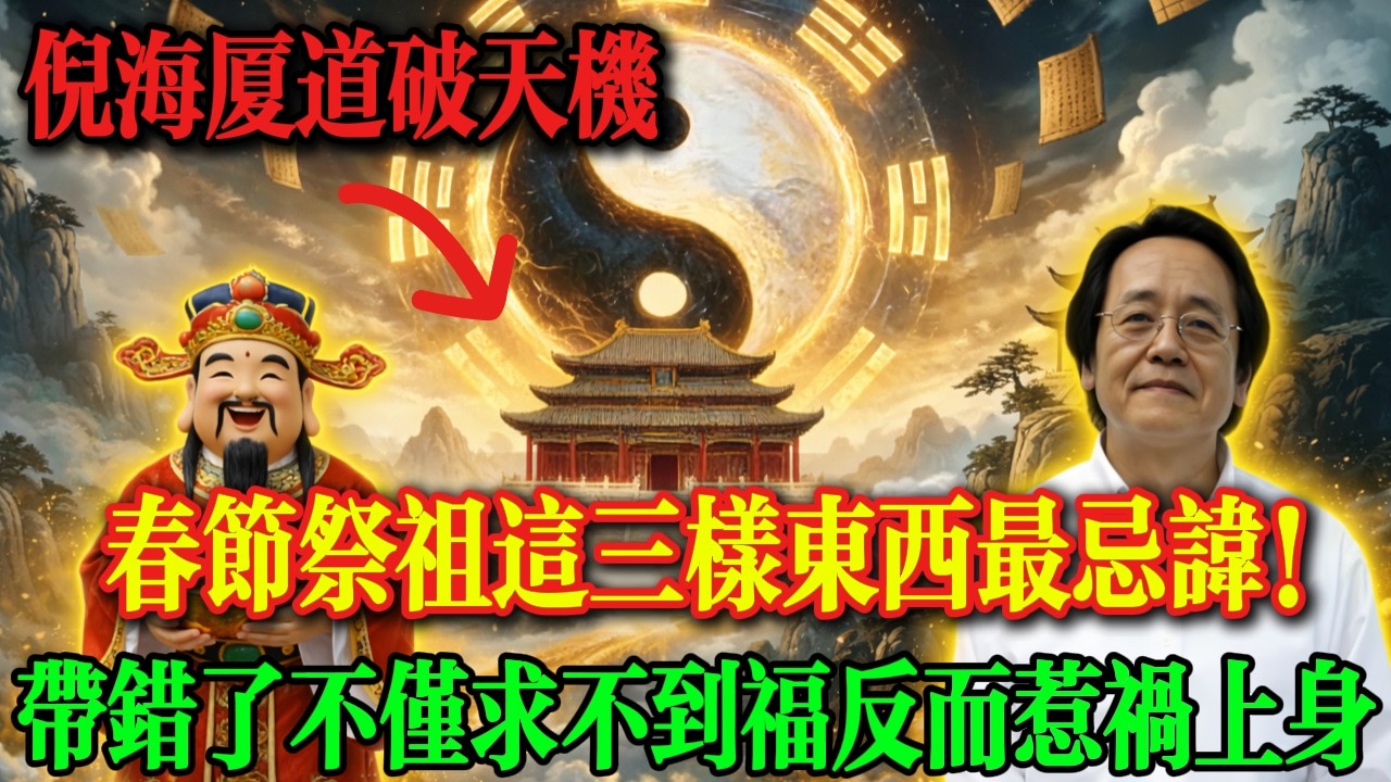 倪海廈預言警告：2026 火馬年春節祭祖！3 樣供品千萬別帶？否則惹禍上身#倪海厦 #2026 火馬年 #春節祭祖 #供品禁忌 #家族运势 #慎终追远 #五行平衡 #傳統習俗 #避灾祈福 #老祖宗智慧