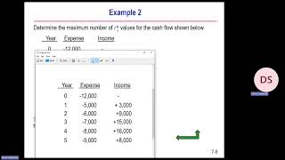 Chapter 7 rate of return one project part 1