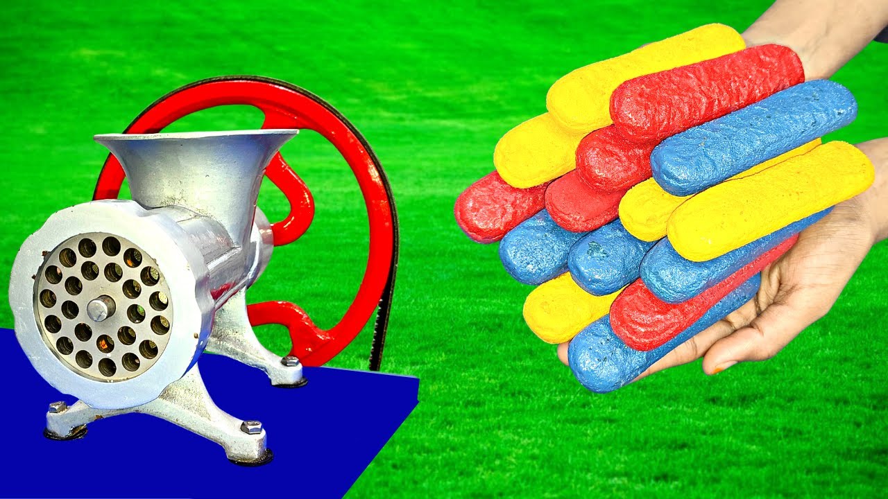 EXPERIMENT: COLORFUL COOKIES vs MEAT GRINDER