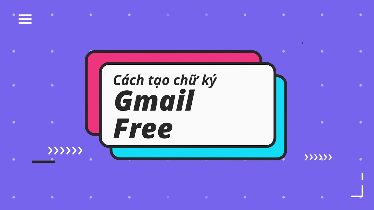 Cách tạo/ thiết kế chữ ký email/ gmail đẹp, free với... - youtube